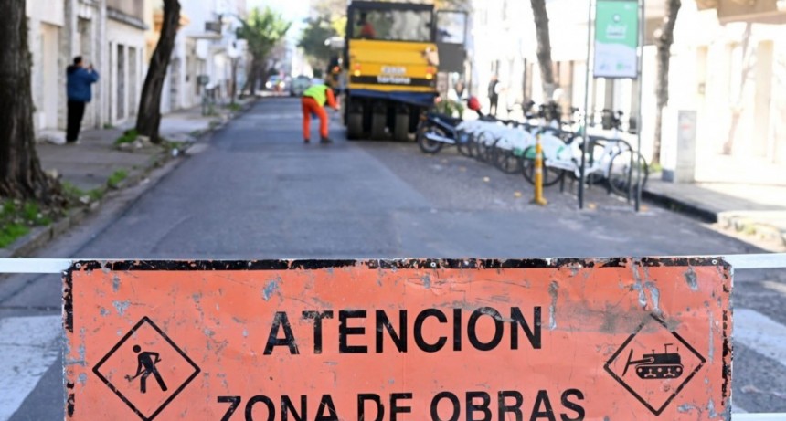 Cortes de calles para este lunes por trabajo de bacheo en el microcentro