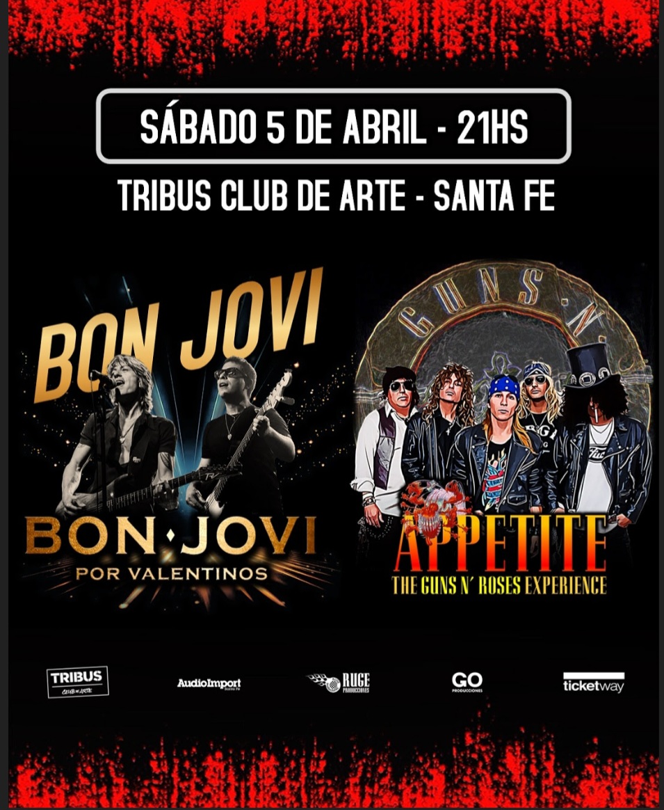 Los mejores tributos a Bon Jovi y Guns n' Roses se presentan en una noche única 