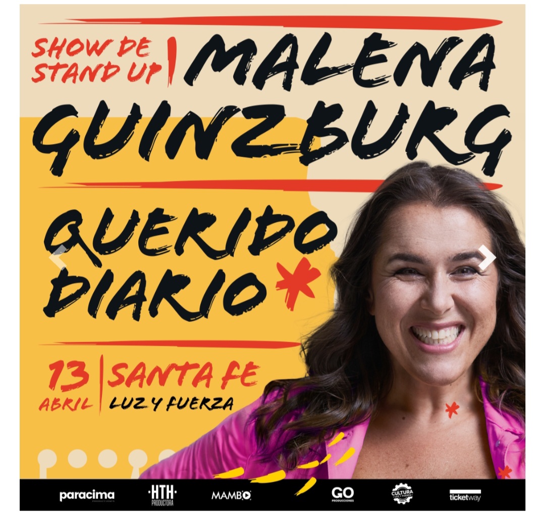 Malena Guinzburg llega a Santa Fe con exitoso unipersonal 
