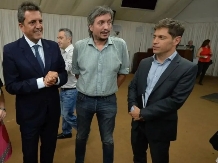 Kicillof, Massa y Máximo Kirchner acordaron la unidad del PJ para competir en provincia