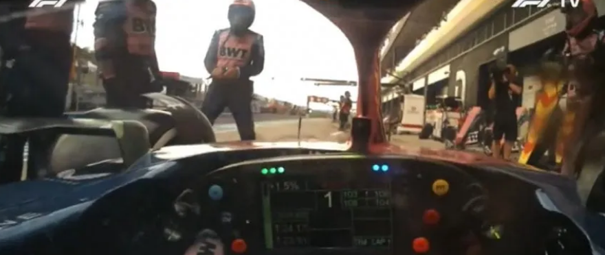 Pura frustración: Colapinto ante la demora en boxes en el GP de Hungría