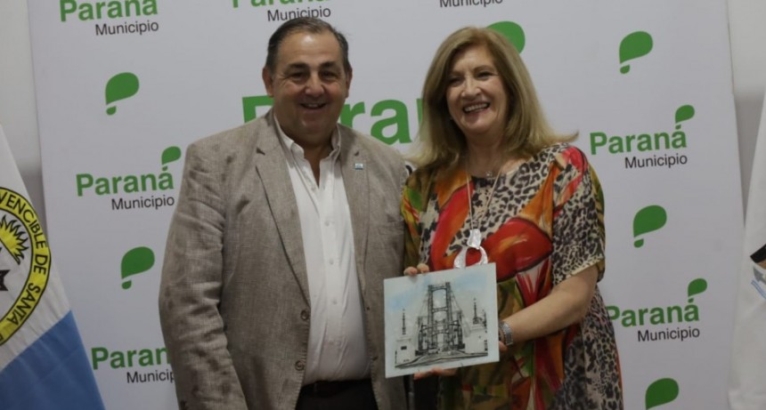 Poletti se reunió con la intendenta de Paraná para trabajar en una agenda en común 