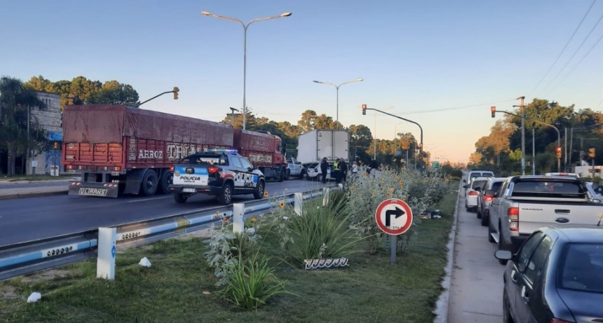 M&uacute;ltiple choque en la Ruta 1