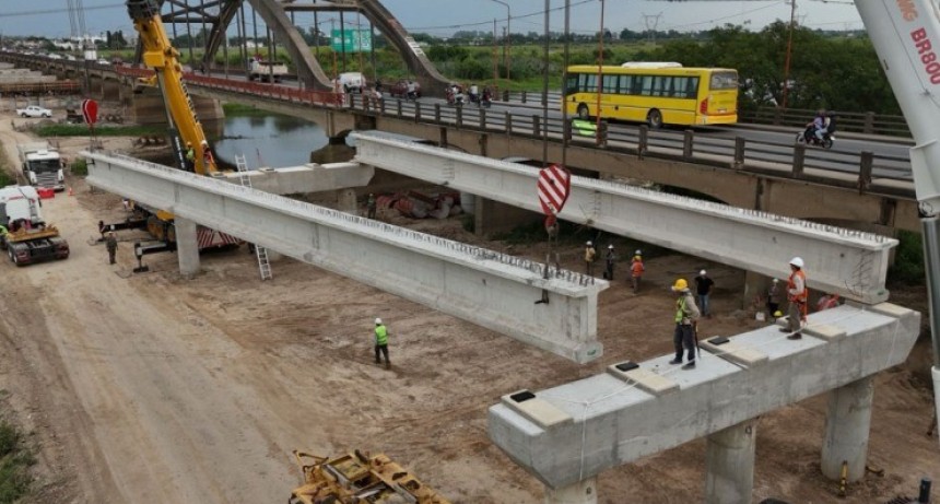 El nuevo puente Santa Fe&ndash;Santo Tom&eacute; ya supera el 35% de ejecuci&oacute;n