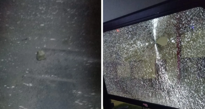 Ataque a piedrazos un colectivo de la l&iacute;nea 5: una mujer result&oacute; herida